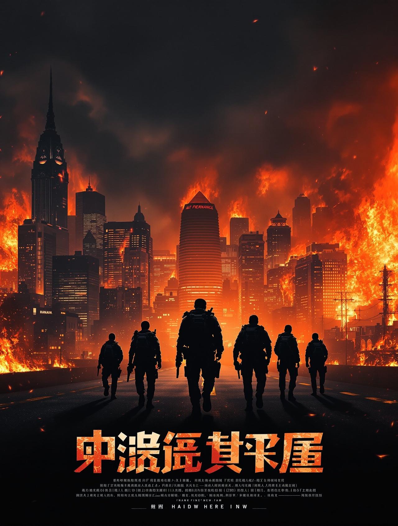 555电影院出品动作片《破晓行动》官方海报